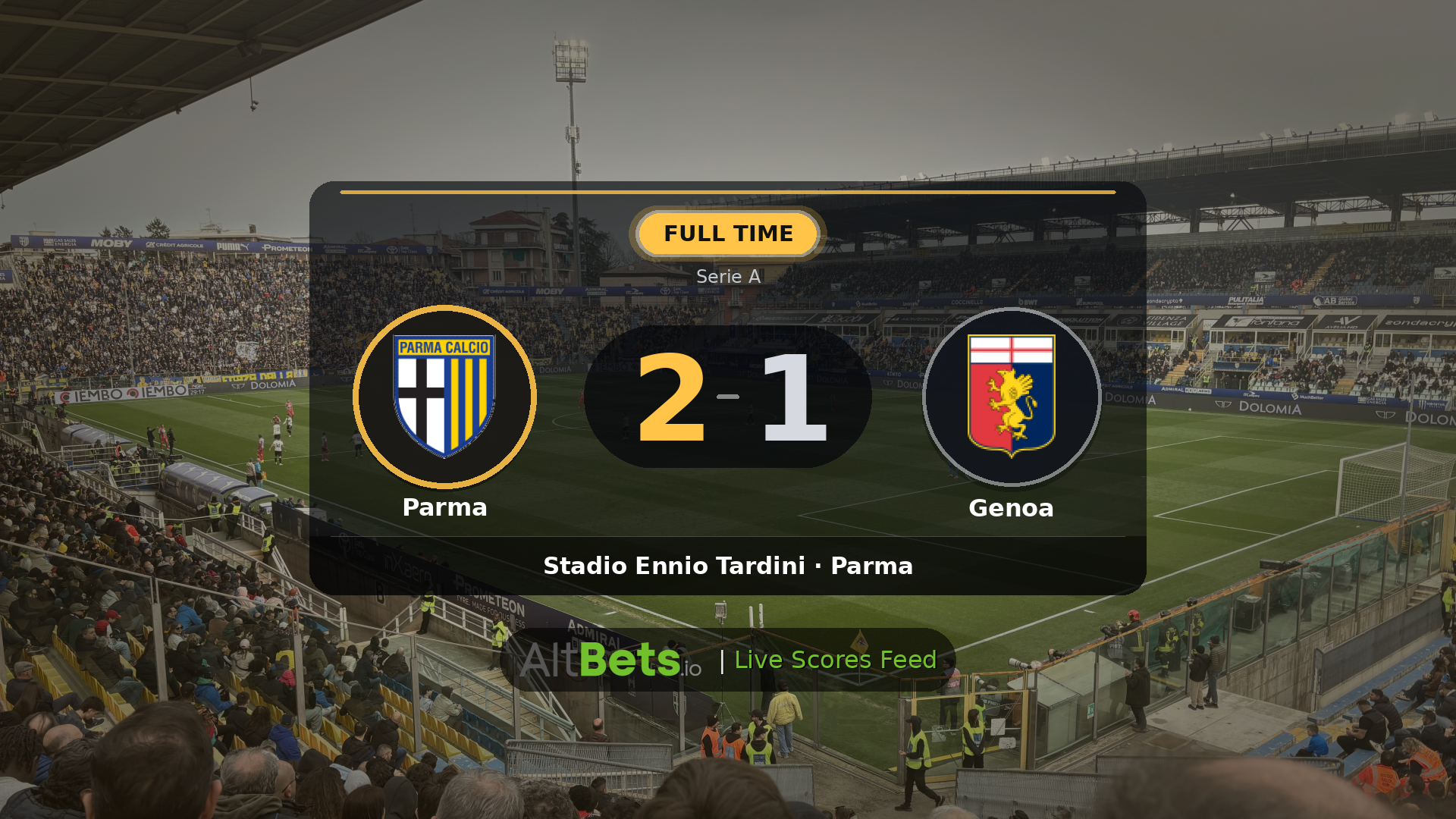 Parma 2-1 Genoa: Match Recap and Result