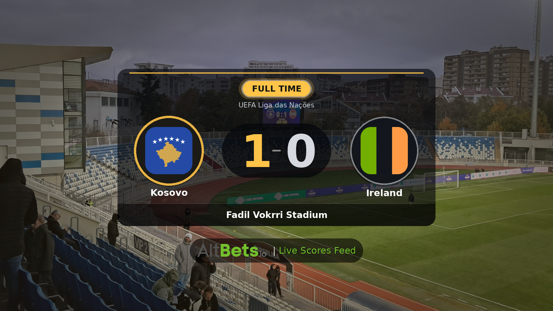 Kosovo 1-0 Ireland: Match Recap and Result