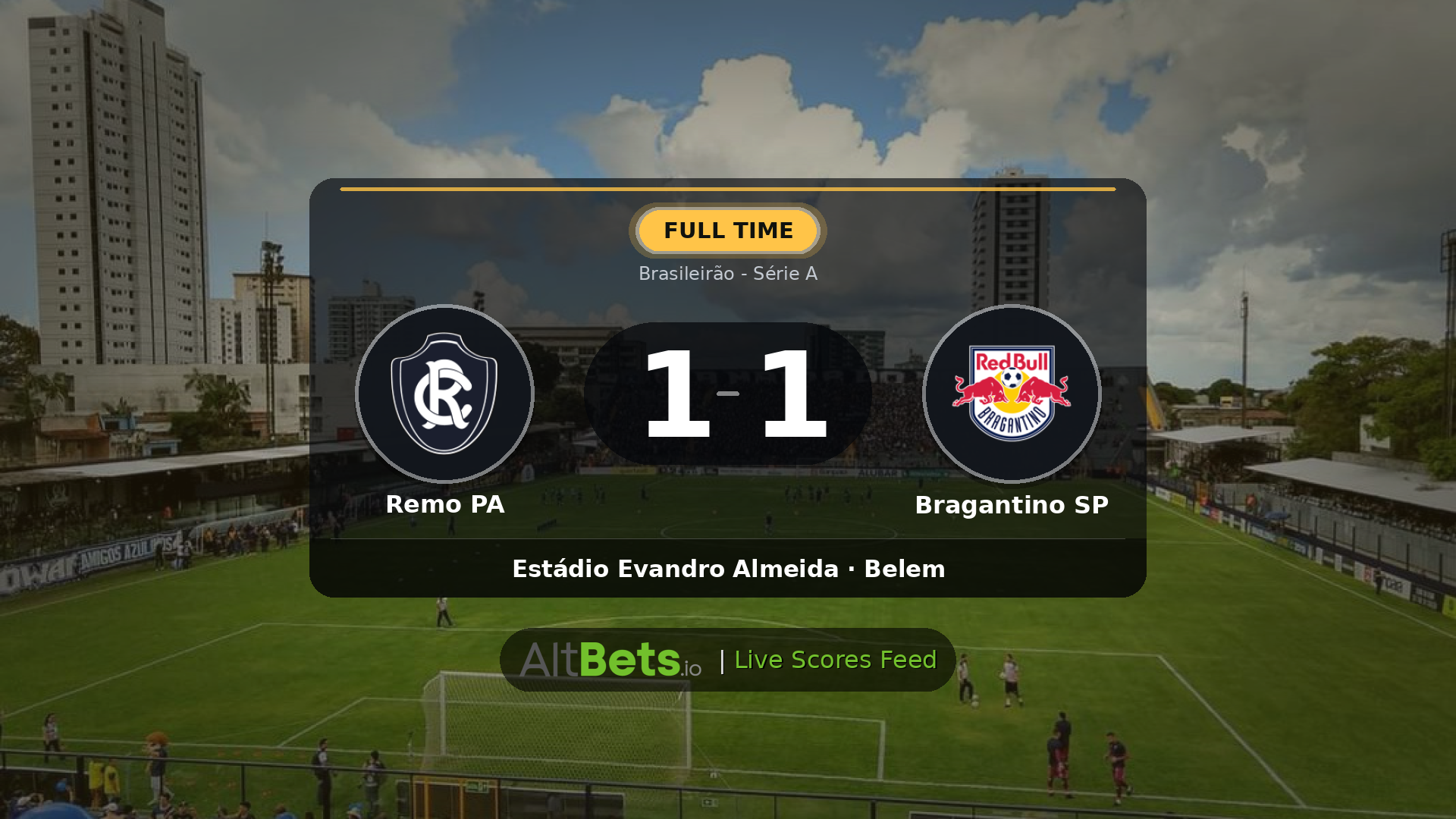 Remo PA 1-1 Bragantino SP: Match Recap and Result