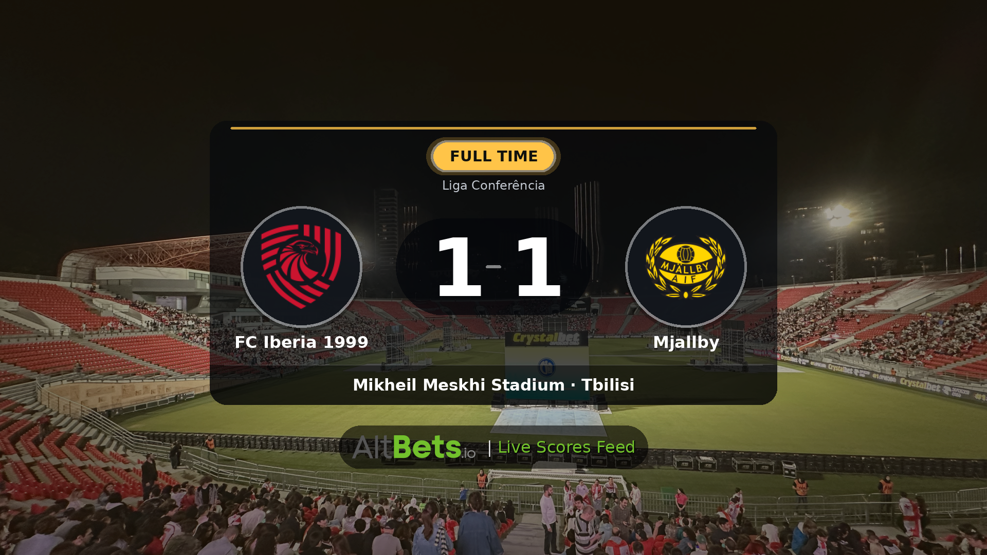 FC Iberia 1999 1-1 Mjallby: Match Recap and Result