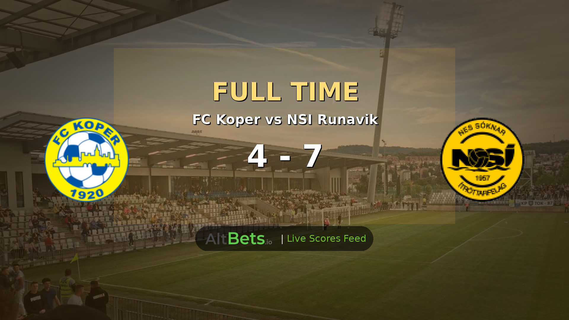 NSI Runavik Defeat FC Koper 7-4 in Conference League Extra-Time Thriller