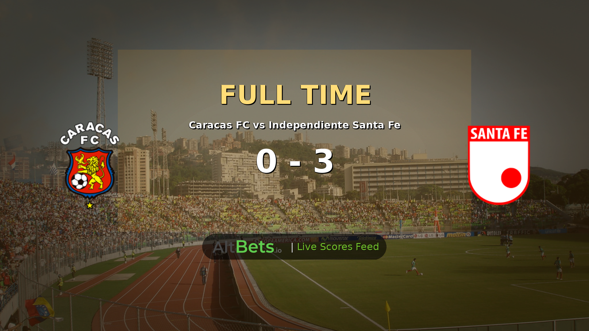 Independiente Santa Fe Beat Caracas FC 3-0 in Copa Sudamericana Clash