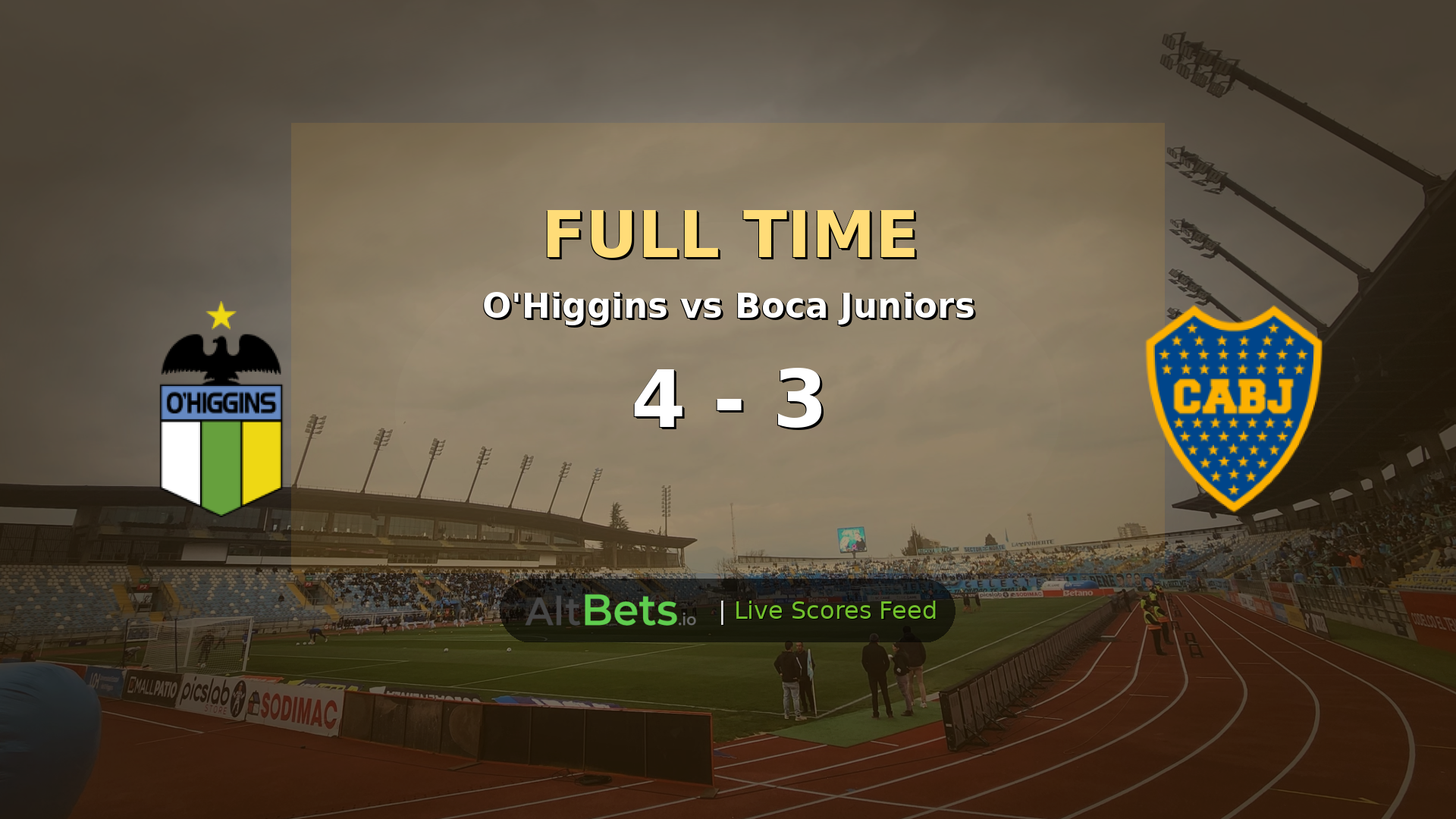 O'Higgins 4-3 Boca Juniors Copa Sudamericana Recap: Seven-Goal First-Half Thriller