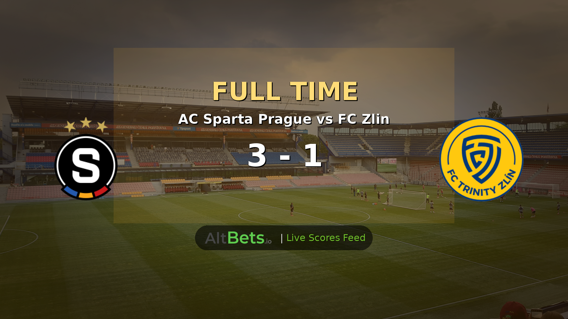 AC Sparta Prague 3-1 FC Zlin: Rrahmani Double and Quick Responses Seal 1. Liga Win