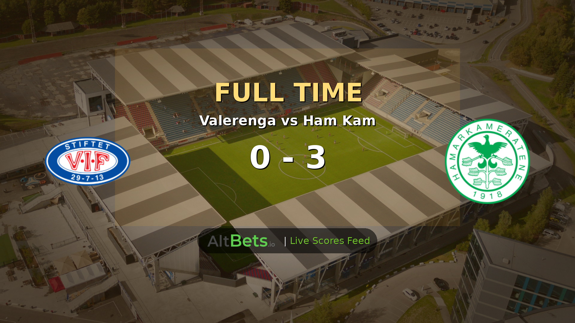 Valerenga 0-3 Ham Kam: Potur, Metcalfe Fire Visitors to Eliteserien Win