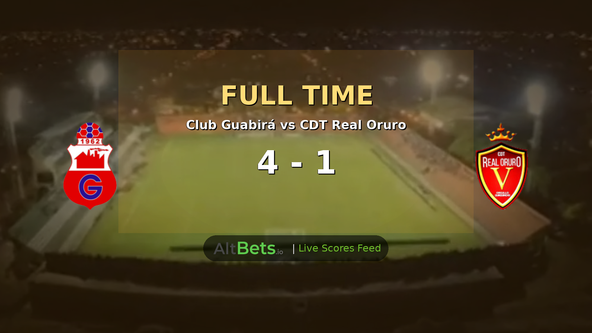 Club Guabirá 4-1 CDT Real Oruro: Early Goals Secure Liga Victory