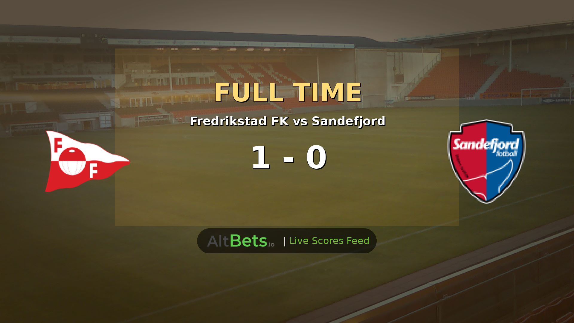 Fredrikstad FK 1-0 Sandefjord: Holme Strike Secures Eliteserien Win