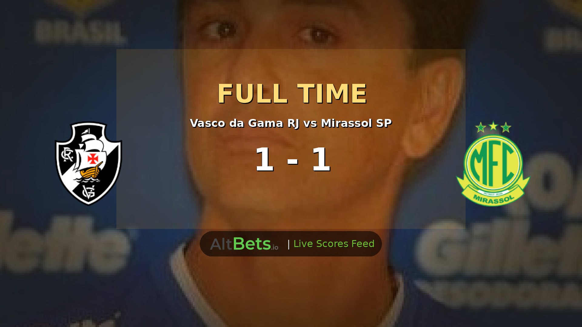 Vasco da Gama 1-1 Mirassol: Early Goals Lead to Brasileirão Draw
