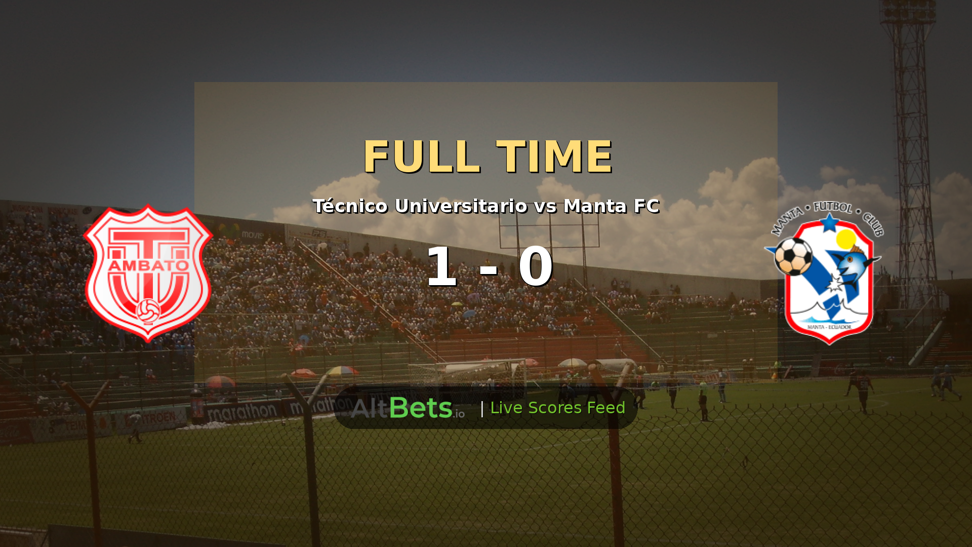 Técnico Universitario 1-0 Manta FC: H. Guardia 70th-Minute Goal Seals Serie A Victory