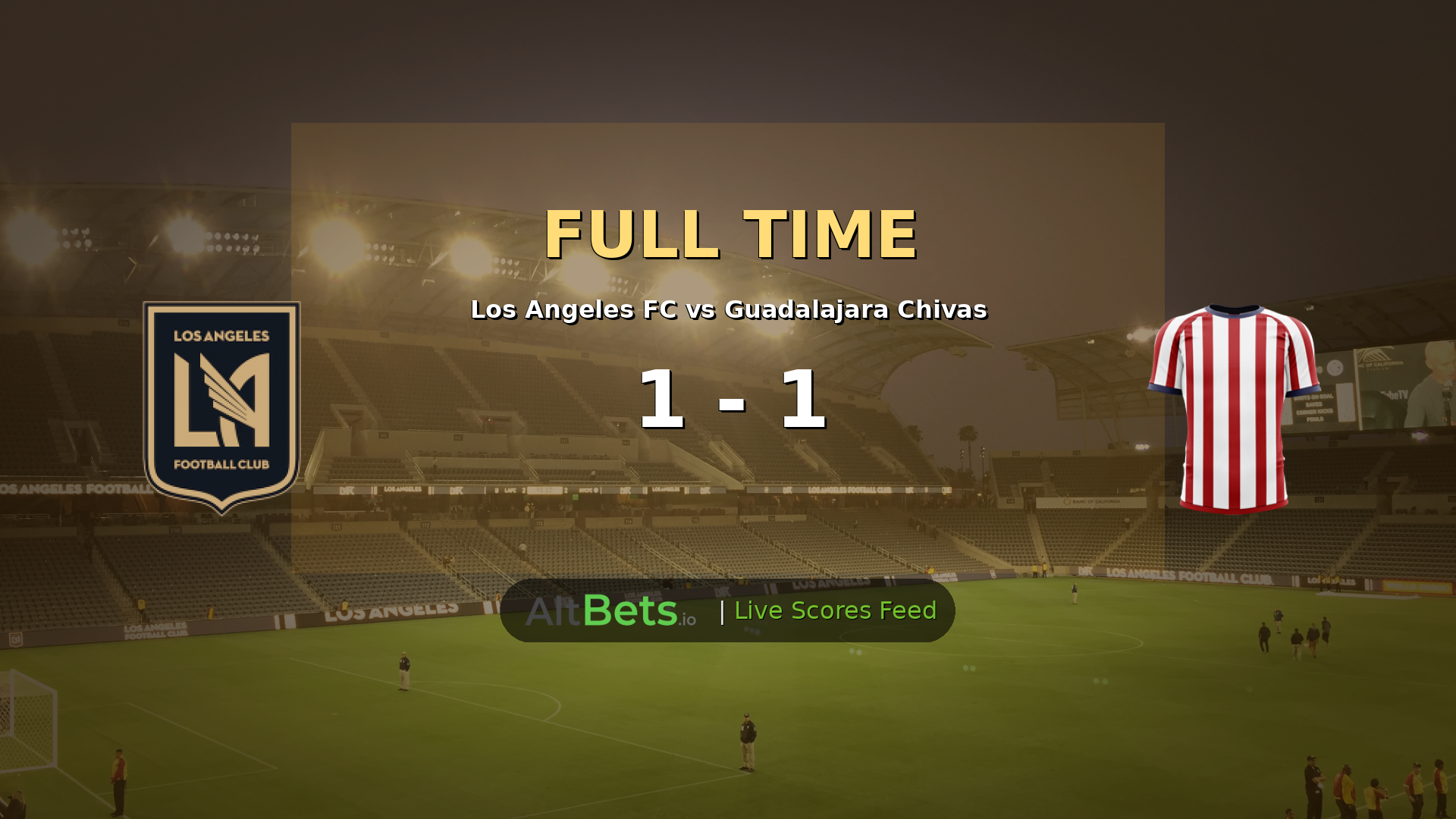 Los Angeles FC 1-1 Guadalajara Chivas Leagues Cup Recap