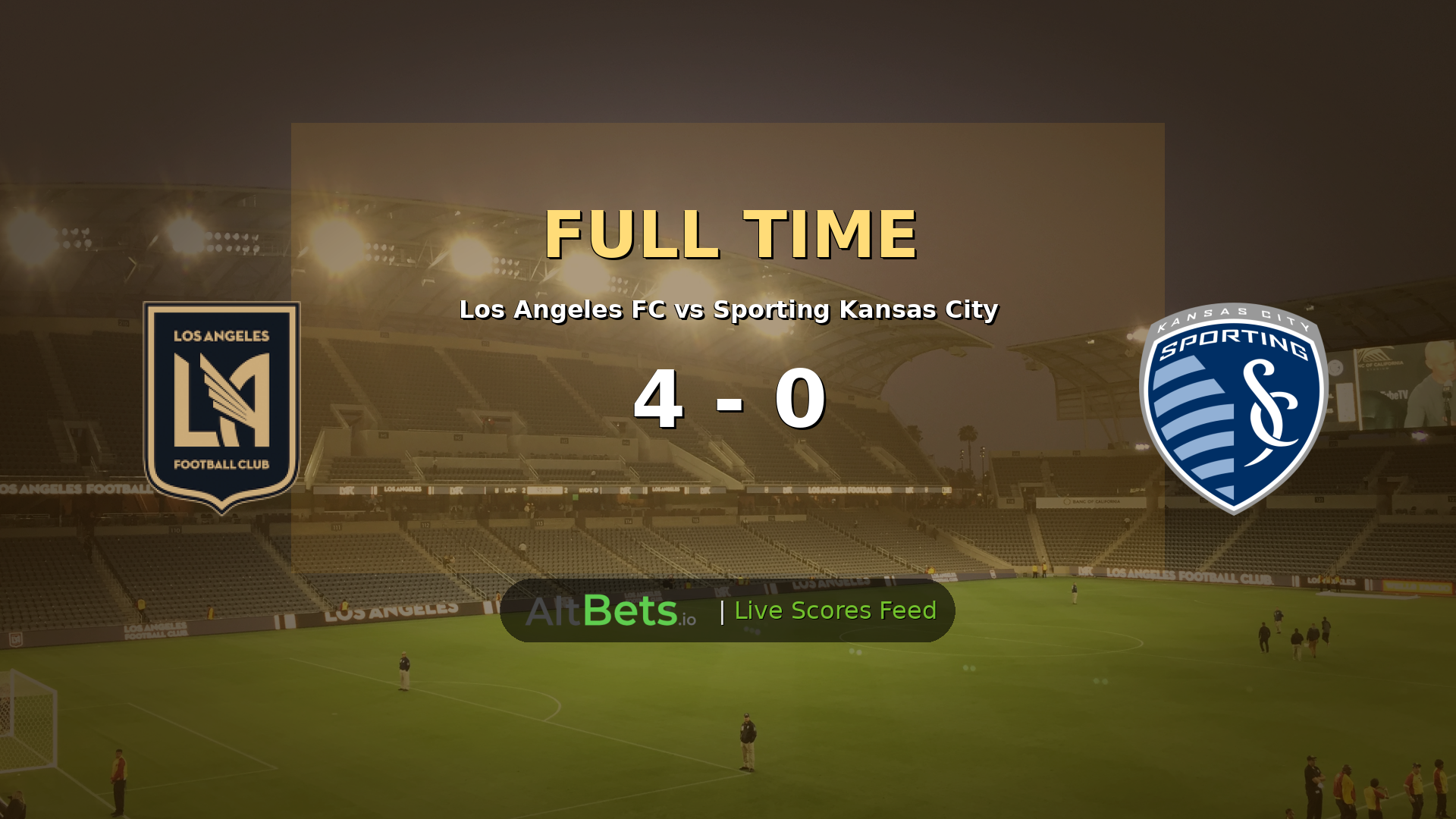 Los Angeles FC 4-0 Sporting Kansas City: Four First-Half Goals Deliver MLS Rout