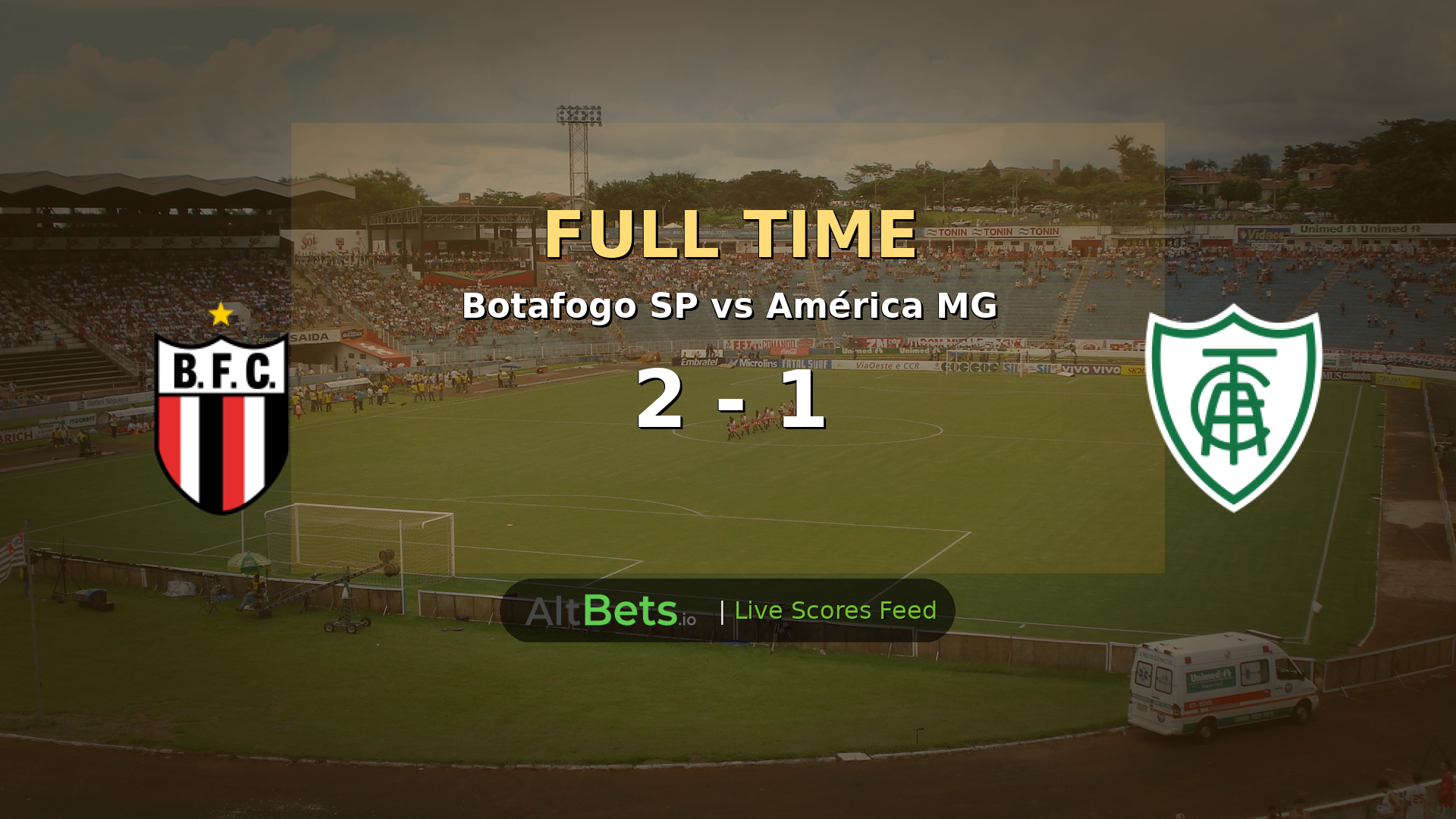 Botafogo SP 2-1 América MG - Brasileirão Serie B Match Recap