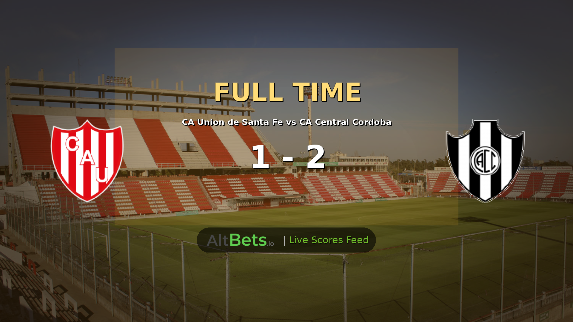 CA Union de Santa Fe 1-2 CA Central Cordoba: Away Side Grabs Early Lead and Holds On in Liga Profesional
