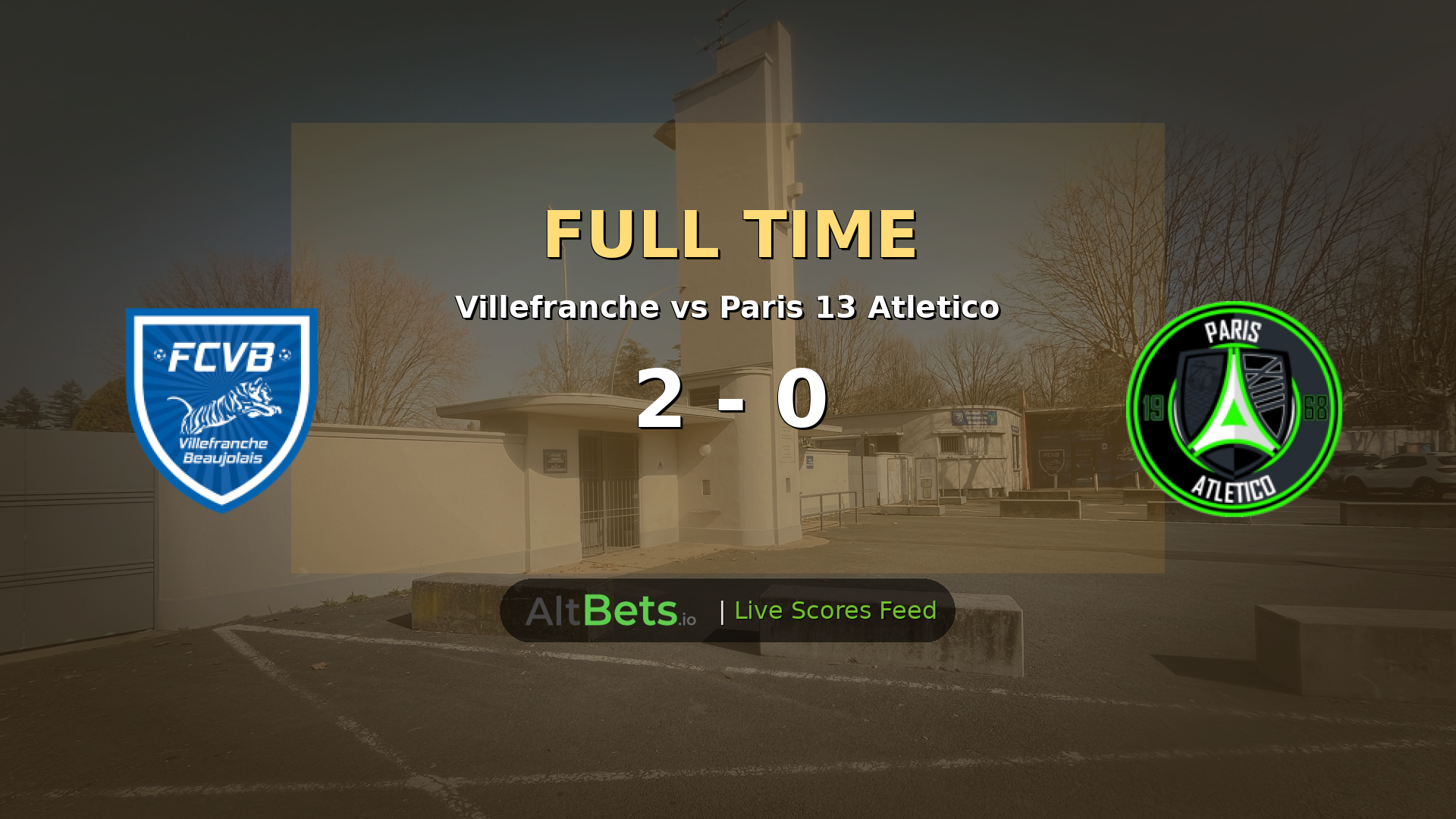 Villefranche 2-0 Paris 13 Atletico: First-Half Goals Seal Ligue 3 Victory