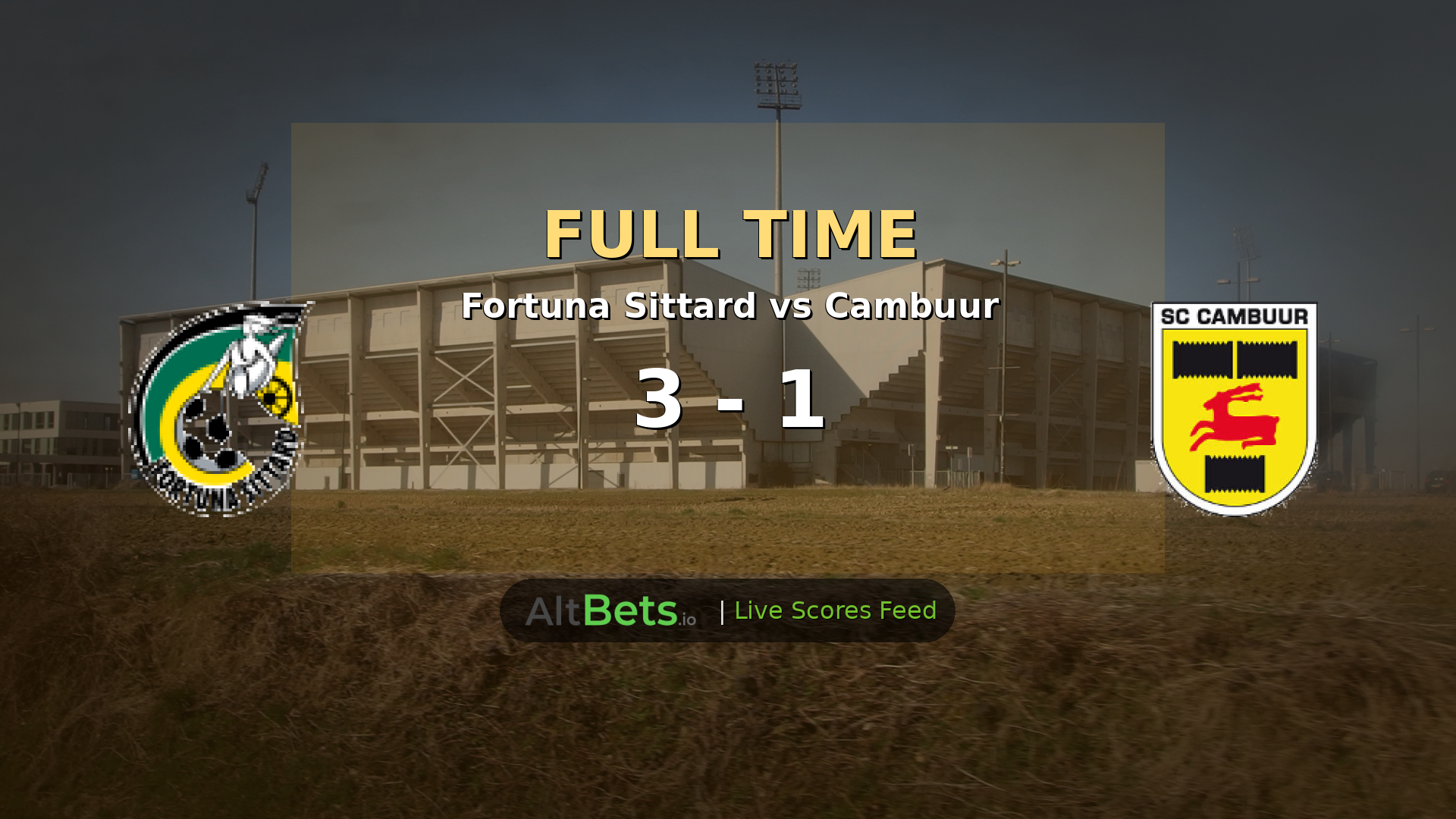 Fortuna Sittard 3-1 Cambuur: Brittijn and Zeefuik Seal Eredivisie Win