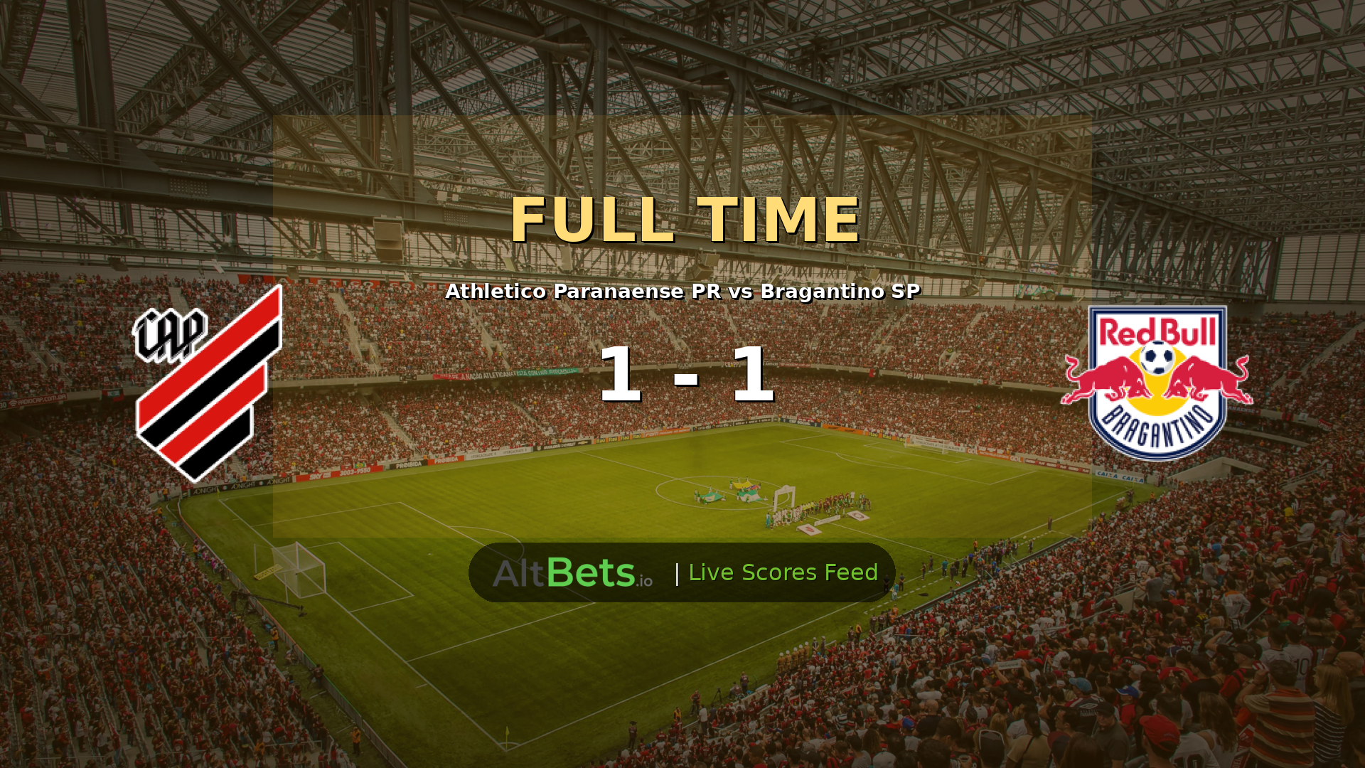 Athletico Paranaense 1-1 Bragantino: Rapid Double Leaves Points Shared in Brasileirão