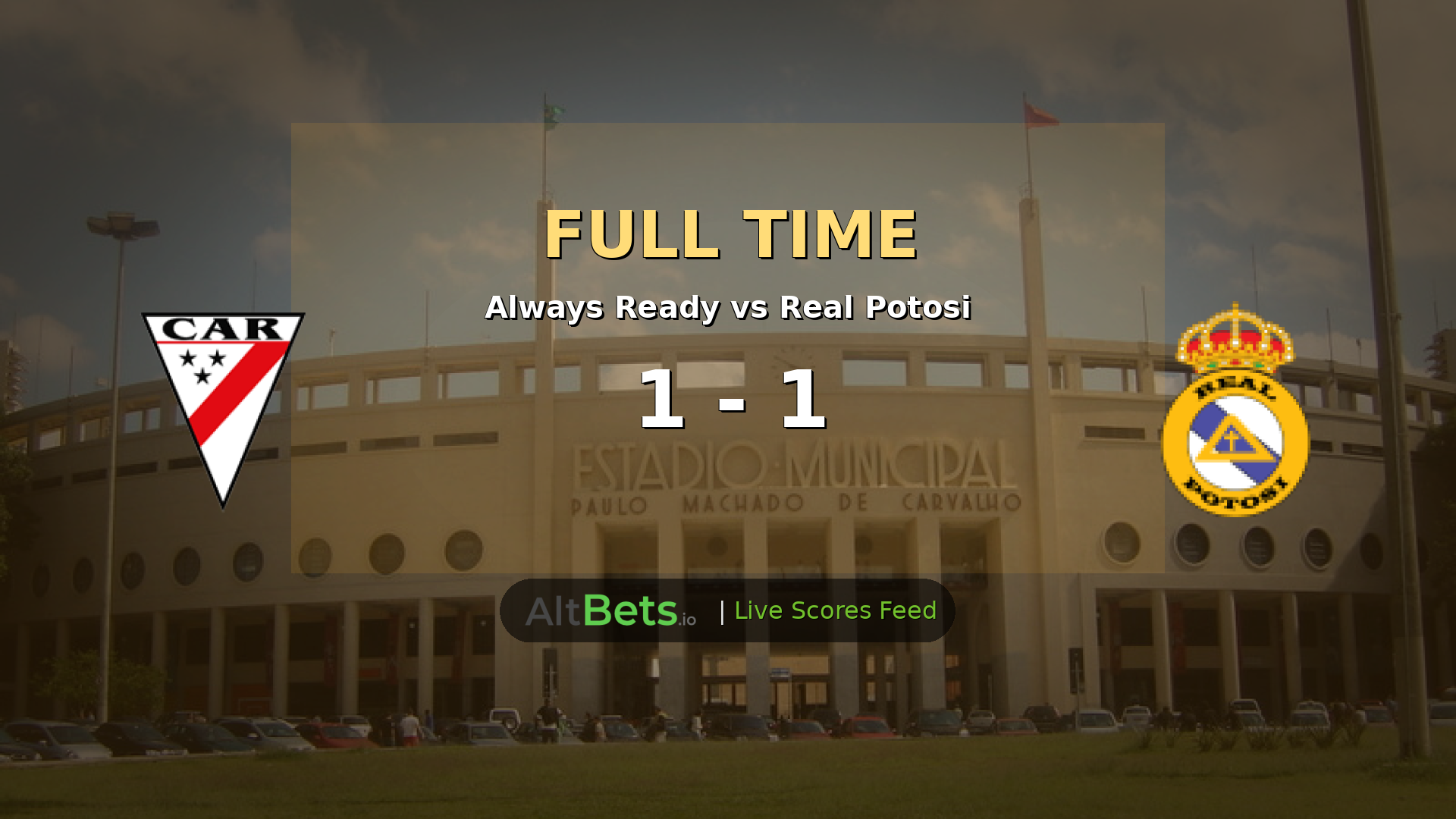 Always Ready 1-1 Real Potosí: Rivas Equalizer Earns Point After Triverio Opener