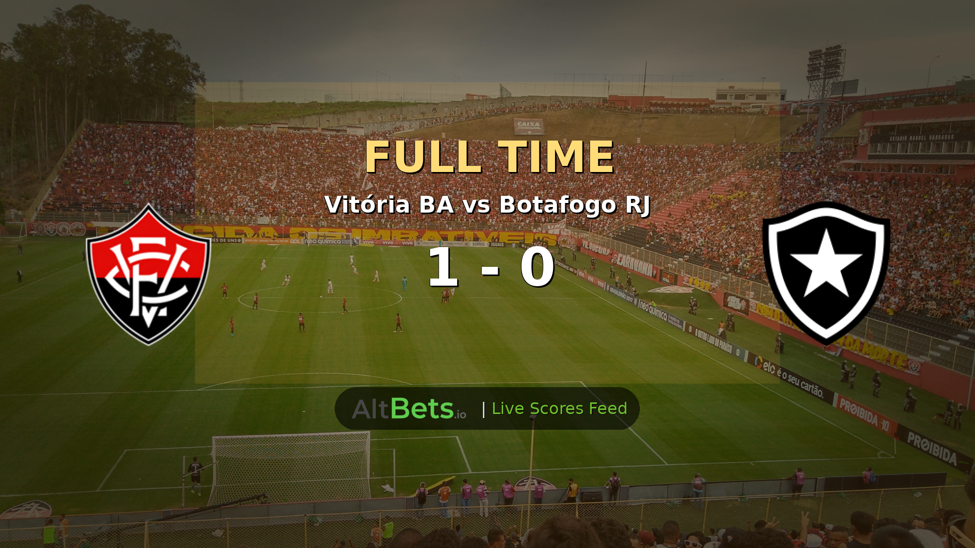 Vitória BA 1-0 Botafogo RJ: Home Side Grinds Out Narrow Brasileirão Série A Win