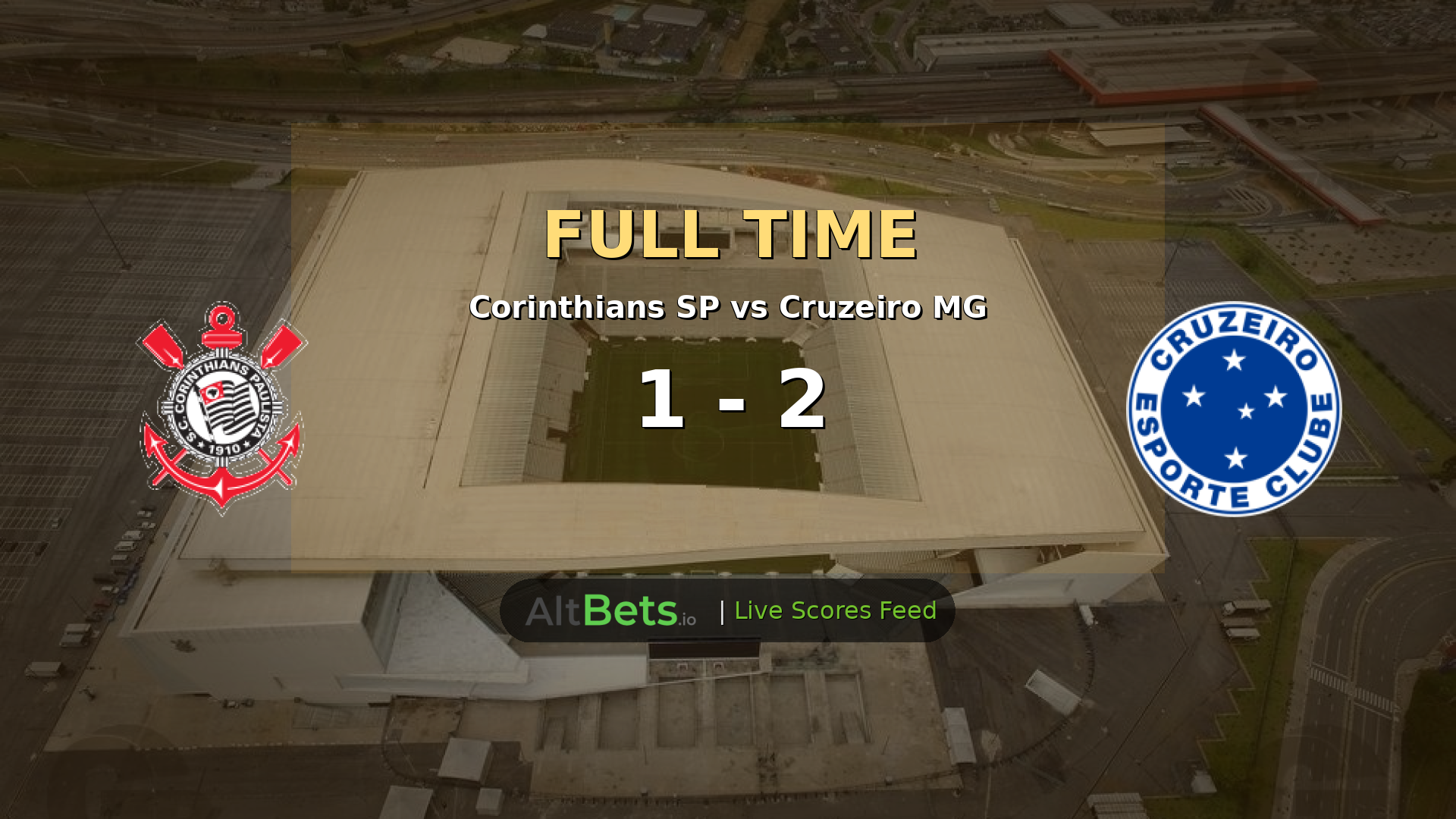 Corinthians SP 1-2 Cruzeiro MG: Cruzeiro Claim Narrow Série A Win