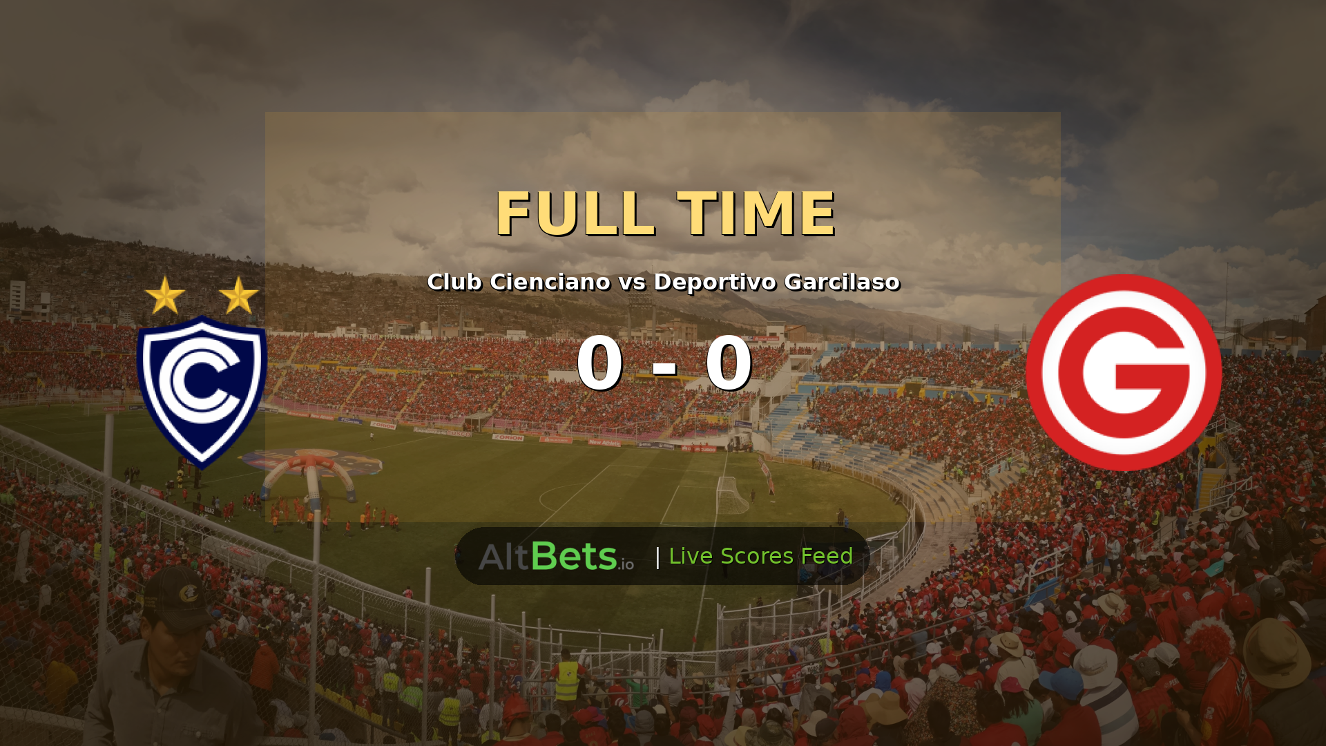 Club Cienciano 0-0 Deportivo Garcilaso: Goalless Liga 1 Draw in Peru