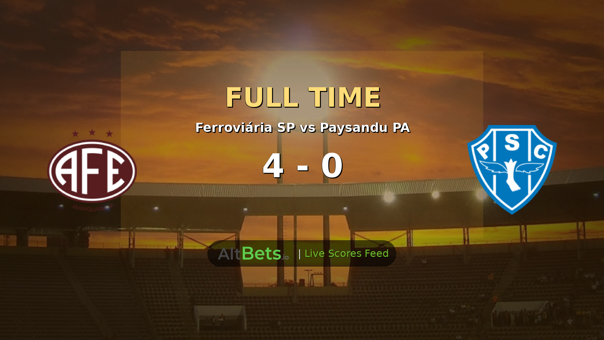 Ferroviária SP 4-0 Paysandu PA: Early Goals and Red Card Seal Serie C Win