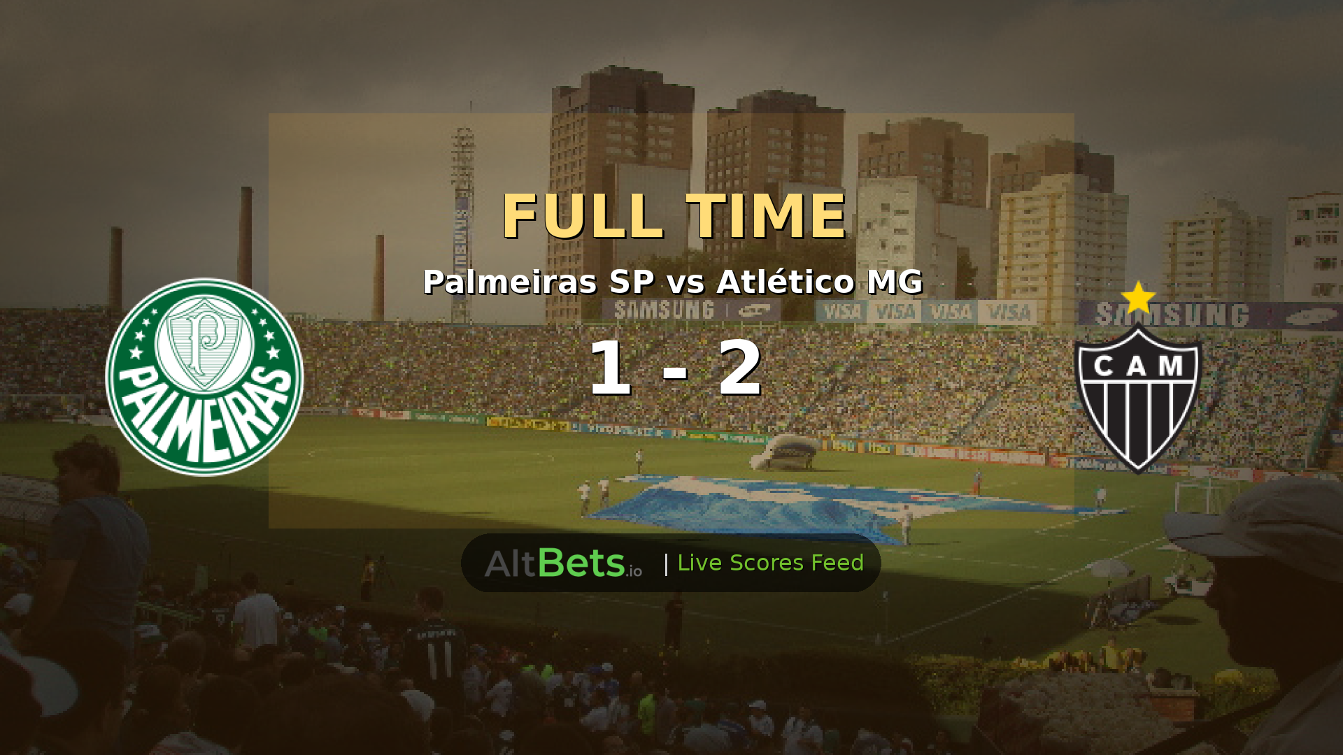 Atlético MG Secure 2-1 Victory Over Palmeiras in Brasileirão Thriller