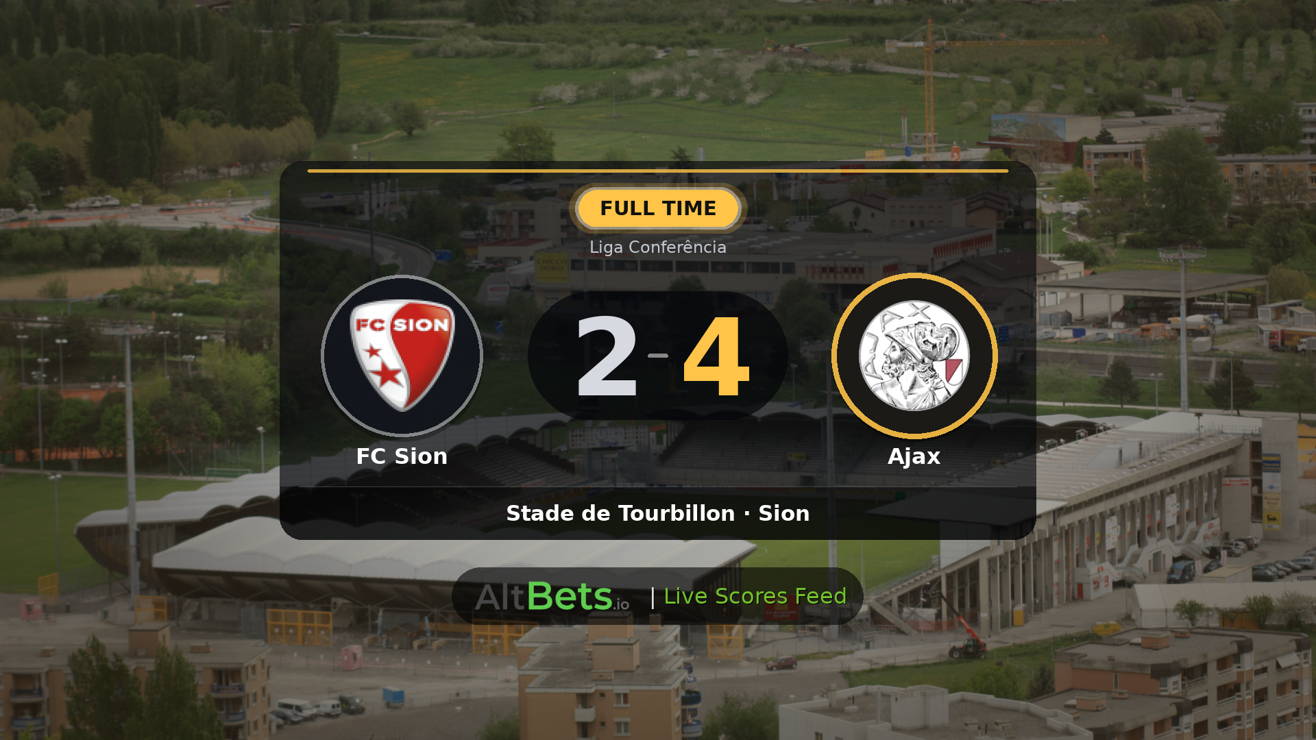 FC Sion 2-4 Ajax: Match Recap and Result