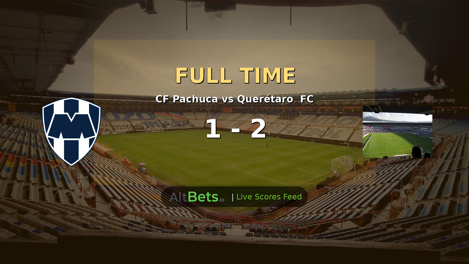 Querétaro FC Defeat CF Pachuca 2-1 in Liga MX Match