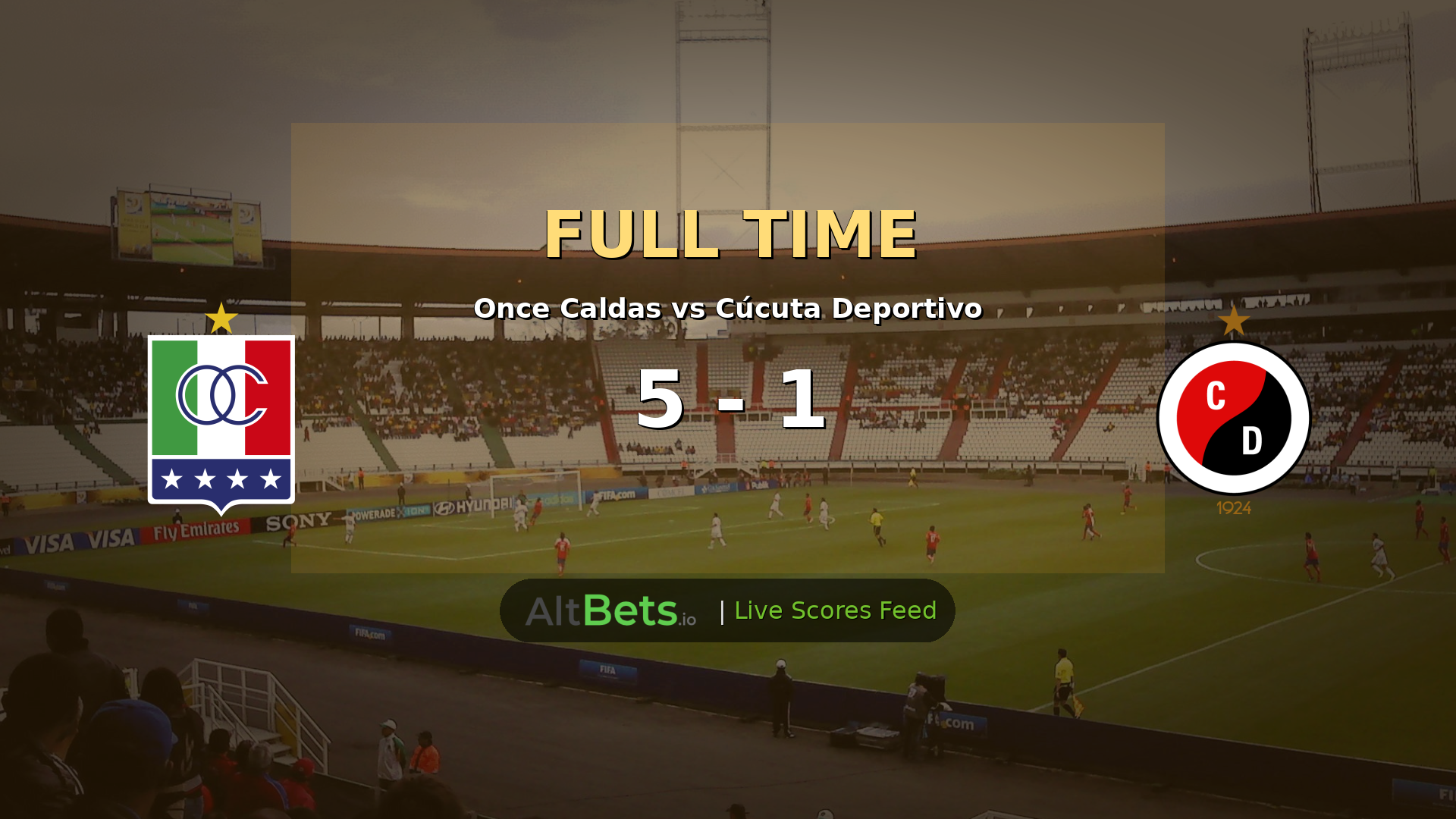 Once Caldas 5-1 Cúcuta Deportivo: Primera A Match Recap