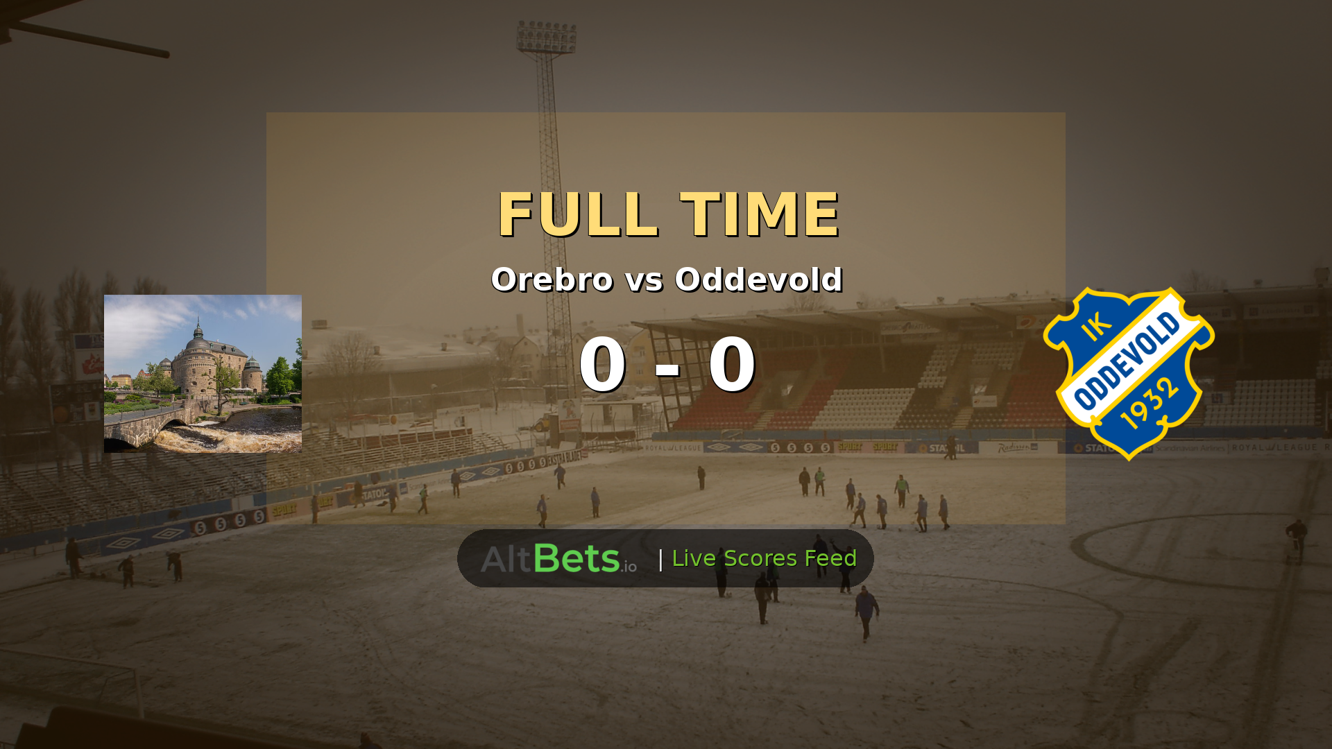 Orebro 0-0 Oddevold: Red Card Leaves Visitors Holding On for Superettan Point