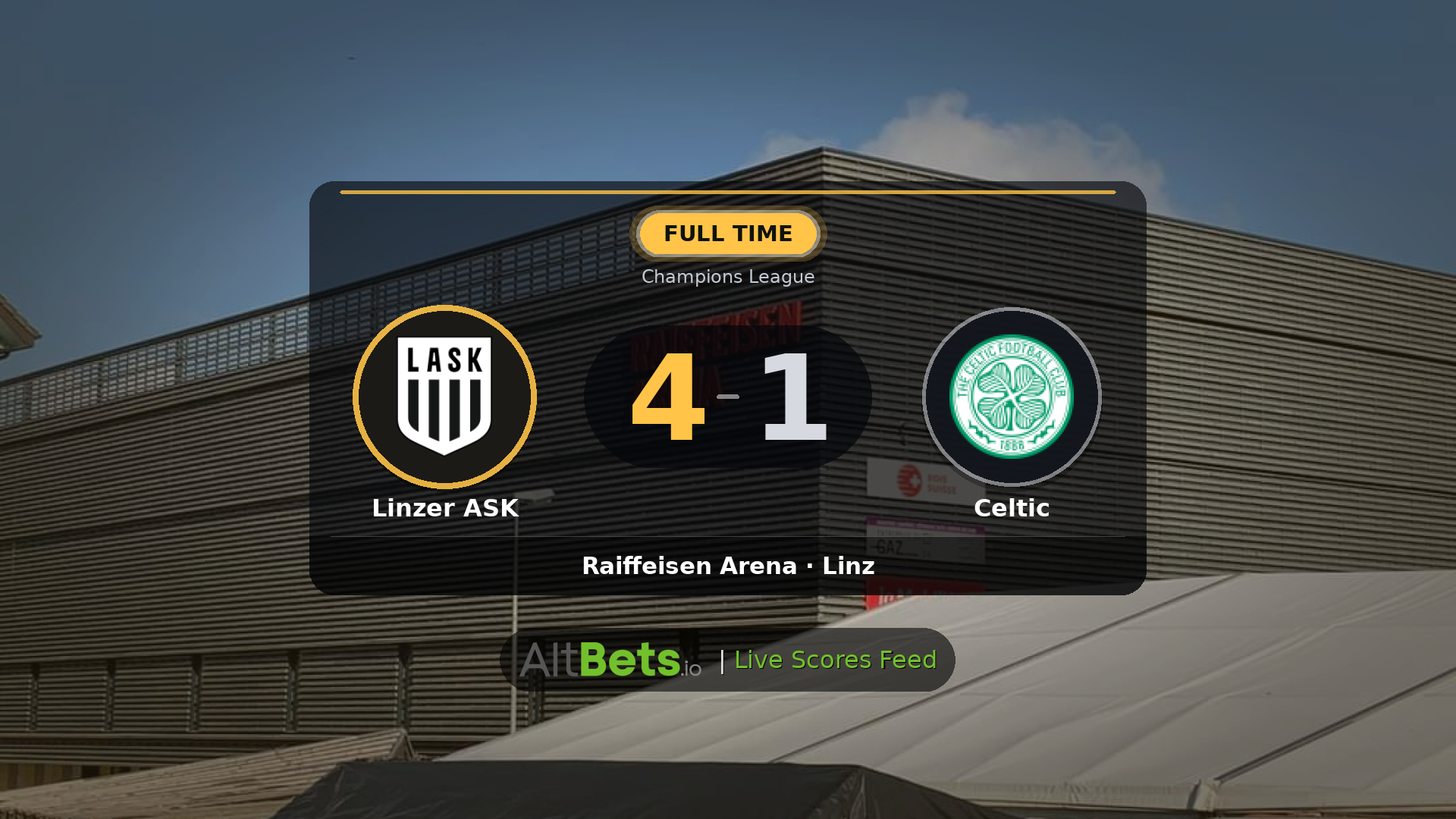 Linzer ASK 4-1 Celtic: Match Recap and Result