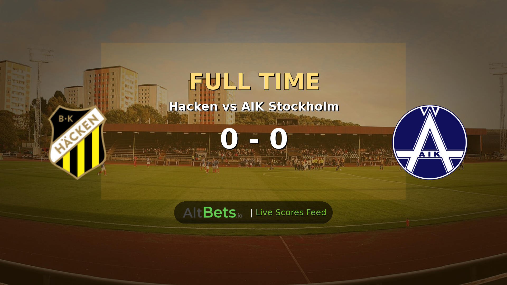 Hacken 0-0 AIK Stockholm: Allsvenskan Ends Goalless