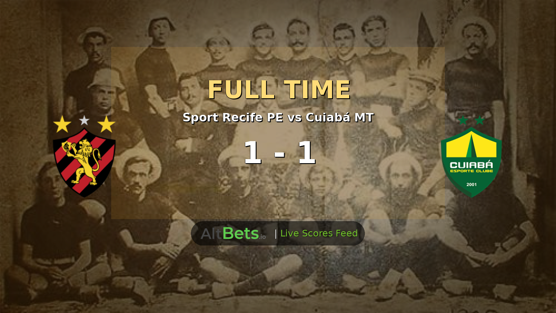 Sport Recife 1-1 Cuiabá: Early Goals Shape Serie B Draw