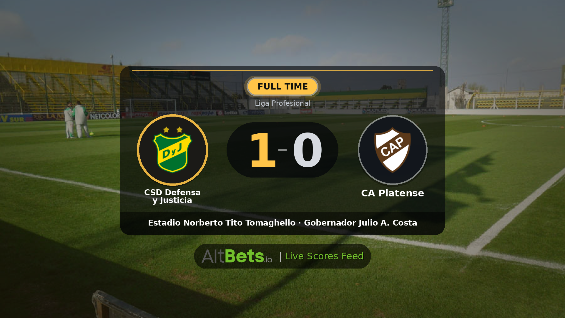 CSD Defensa y Justicia 1-0 CA Platense: Match Recap and Result