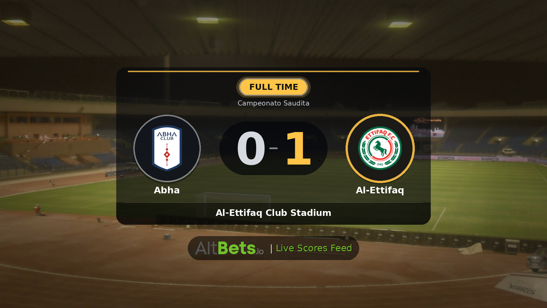 Abha 0-1 Al-Ettifaq: Match Recap and Result