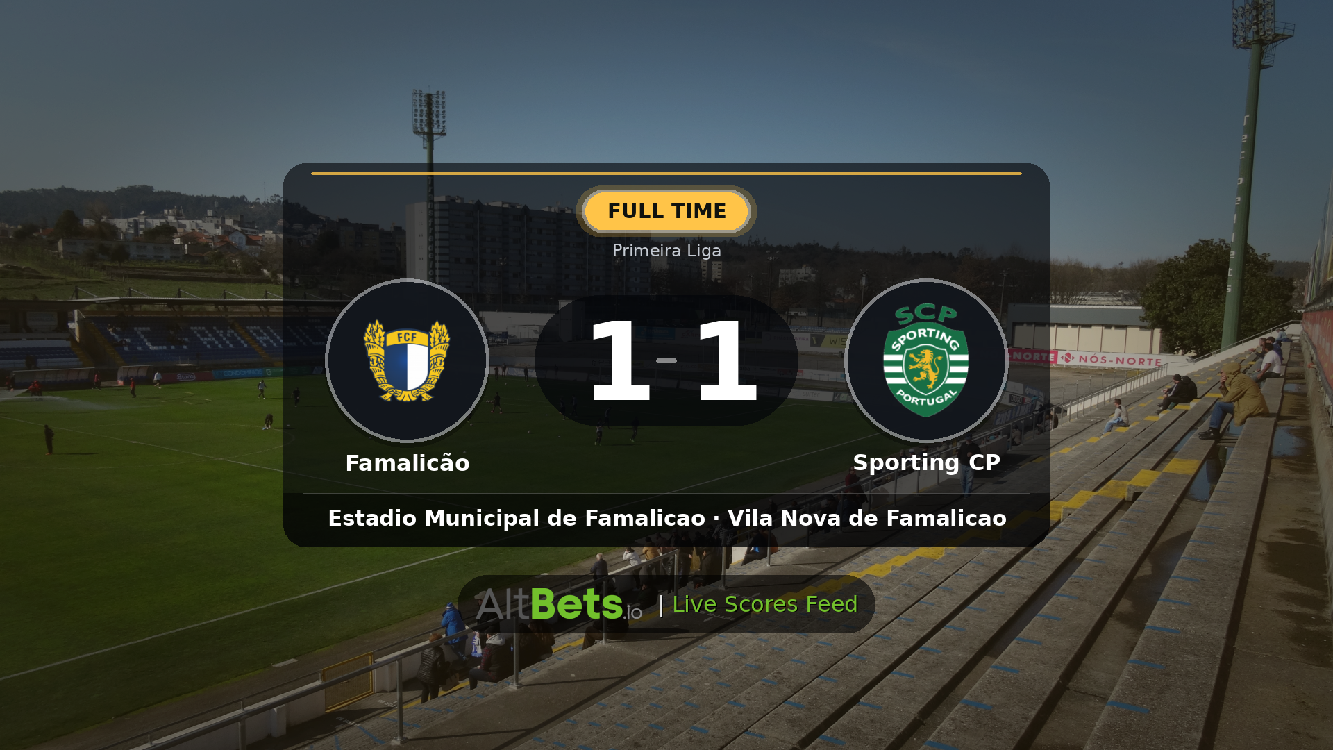 Famalicão 1-1 Sporting CP: Match Recap and Result