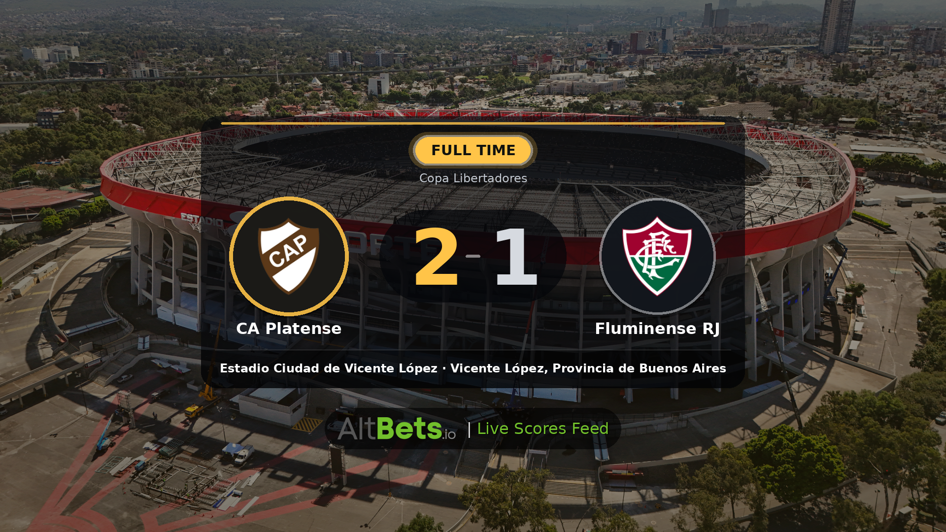 CA Platense 2-1 Fluminense RJ: Match Recap and Result