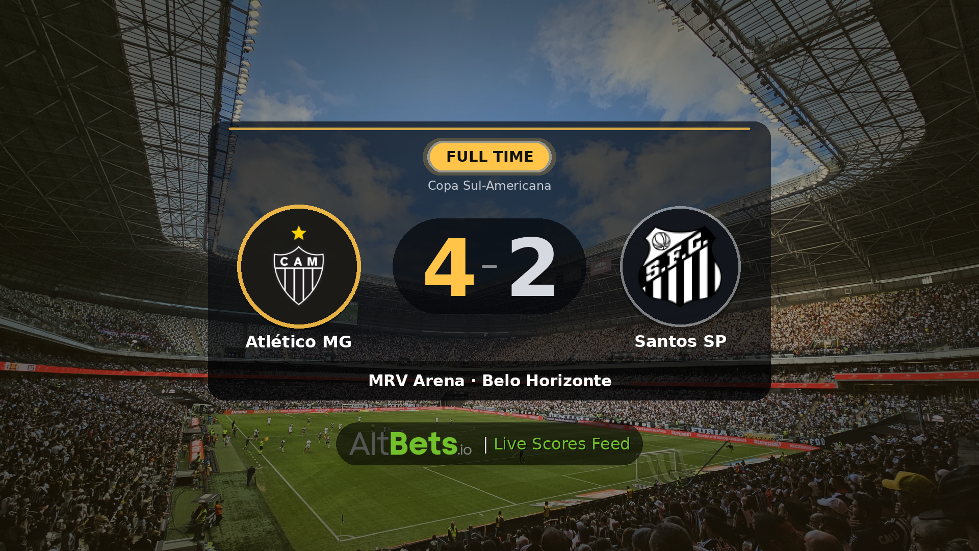 Atlético MG 4-2 Santos SP: Match Recap and Result